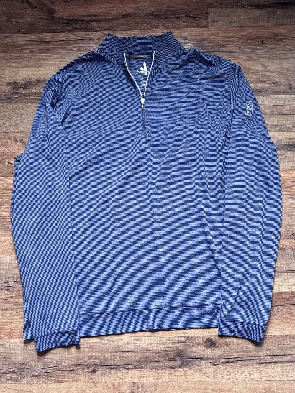 Johnnie-O Men’s Vaughn Striped 1/4 Zip Pullover Xl EUC